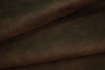 natural anilin crazy horse leather cow texture material olive
