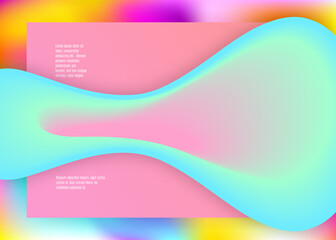 Fototapeta premium Liquid fluid with dynamic elements and shapes. Landing page.