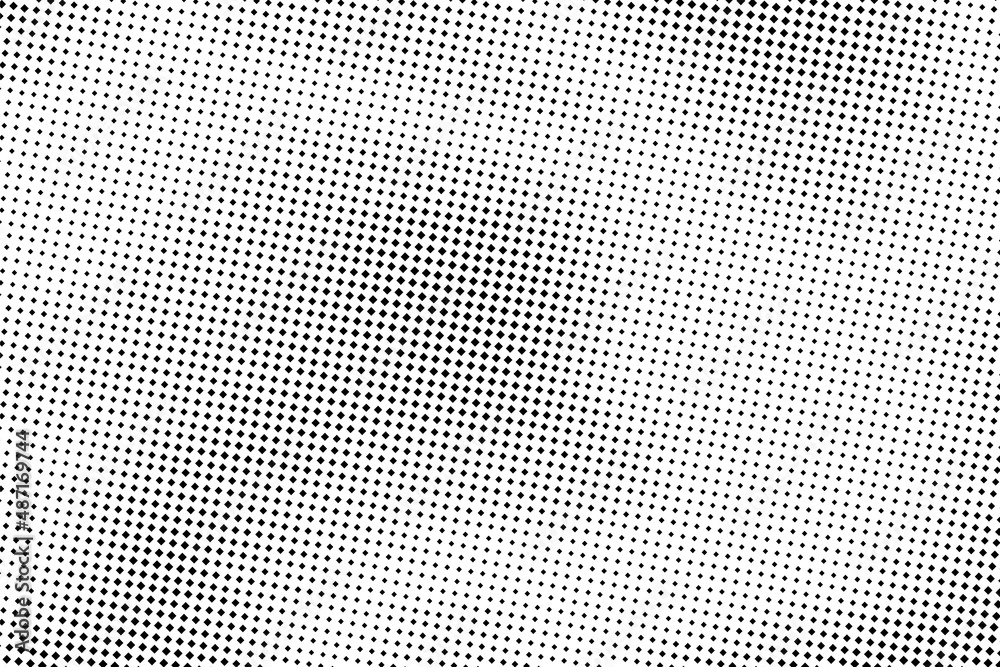 Wall mural halftone texture. bg abstract gradient. faded dot pattern for design prints. black geometric backgro
