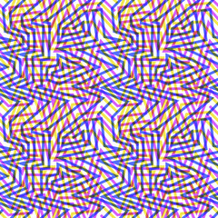 random multicolored lines pattern in blue yellow pink colors