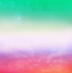 Romantic sunset sky as natural background