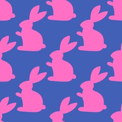 Kids seamless rabbits pattern for fabrics and textiles and packaging and gifts and cards and linens