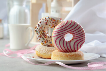 Sweet delicious tasty donuts.