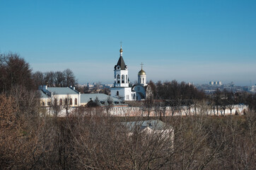 Vladimir, Russia - View of the Cathedral of the Nativity of the Blessed Virgin in the Mother of God-Rozhdestvensky Monastery.