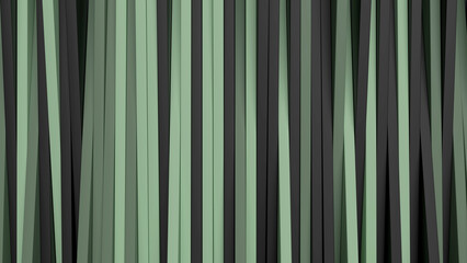 Architecture abstract background. Background with black and green panels. 3d render illustration