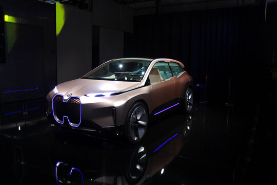 Las Vegas, Nevada / USA - Jan 8 2019: BMW INext Concept Car At CES 2019