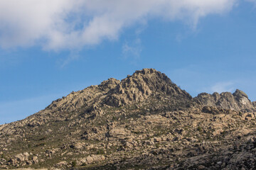 Fototapeta na wymiar Montañas de la Sierra Norte de Madrid