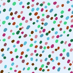 Seamless polka dots pattern for fabrics and textiles and packaging and gifts and cards and linens