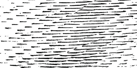 Monochrome texture composed of irregular graphic elements. Distressed uneven grunge background. Abstract vector illustration. Overlay for interesting effect and depth. Isolated on white background.