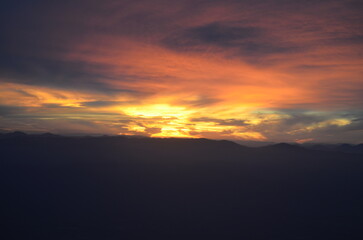 Nubes en el atardecer