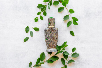 Agar wood tree with arabian oud oil perfume