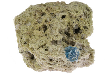 hauyne from the Mendig, Germany isolated on white background