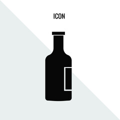 Bottle of beer vector icon illustration sign