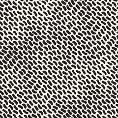 Vector seamless pattern. Repeating geometric elements. Stylish abstract monochrome background design.