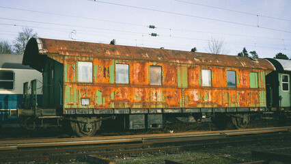 Obraz premium train in the city