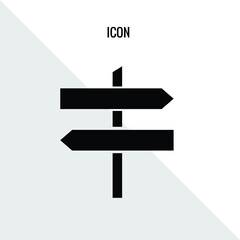 Sign post vector icon illustration sign