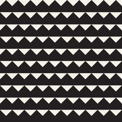 Vector seamless pattern. Repeating geometric abstract elements. Stylish monochrome background design.