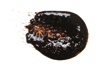 Coffee scrub, clay or charcoal face mask stroke isolated on whiteCoffee scrub, clay or charcoal face mask stroke isolated on white