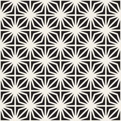 Vector seamless pattern. Repeating geometric abstract elements. Stylish monochrome background design.