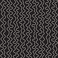 Fototapeta premium Vector seamless pattern. Repeating geometric elements. Stylish monochrome background design.