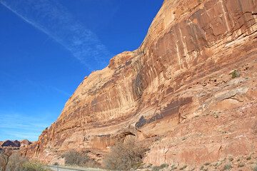 Colorado River Valley, Utah in winter	