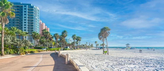 Papier Peint photo Clearwater Beach, Floride Clearwater beach with beautiful white sand in Florida USA