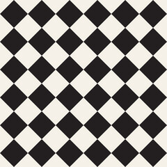 Vector seamless pattern. Repeating geometric elements. Stylish monochrome background design.