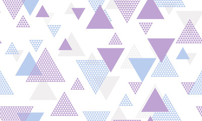 Triangle shapes seamless pattern vector design.