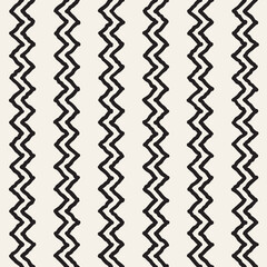 Vector seamless pattern. Repeating geometric elements. Stylish monochrome background design.