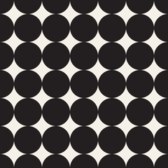 Vector seamless pattern. Repeating geometric elements. Stylish monochrome background design.