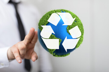 green nature environment recycling abstract illustration
