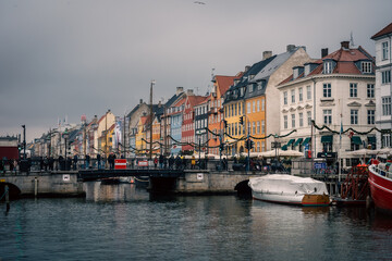 Obraz premium Winter in Nyhavn in Denmark