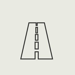 Road vector icon illustration sign