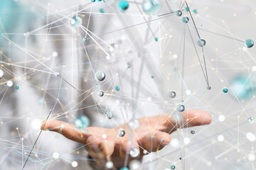 conference Digital Network and data concept 3d