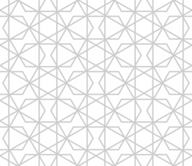 The geometric pattern with lines. Seamless vector background. White and gray texture. Graphic modern pattern. Simple lattice graphic design.