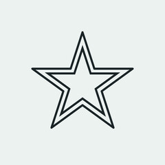 Obraz premium Star vector icon illustration sign