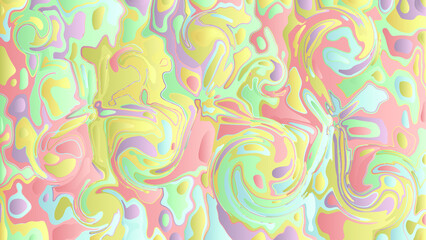 Fototapeta premium Colorful bright multicolor pattern fractal glitch ornament fantasy kaleidoscope.