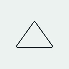 Triangle vector icon illustration sign