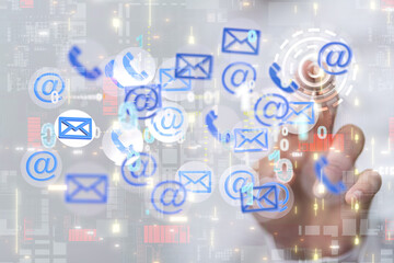 mail communication support contact concept service