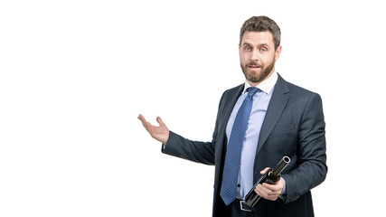 Drunk businessman man in formal suit celebrate with wine alcohol drink, alcoholism