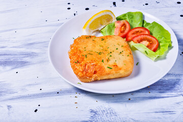 Fried greek cheese