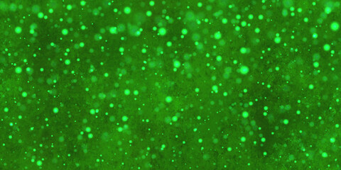 Abstract green background. Beautiful bokeh effect. Abstract blurred of green grunge concept glitter bokeh background for decoration and graphics design.