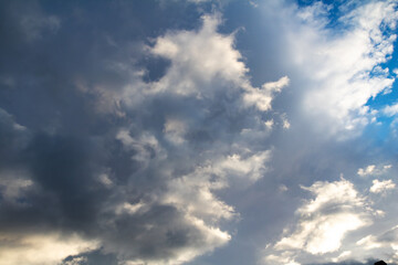 White cloud texture. Air material backdrop. Sky effect pattern.