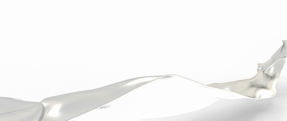 Glass or plastic fiber macro abstract background 3d rendering, futuristic modern technology, chromatic reflection effect