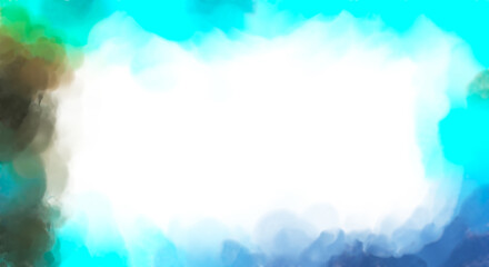 Watercolor strokes on surface. Artistic background image. Abstract painting on canvas. Brushstrokes. Contemporary art. Colorful texture of hand made artwork. Modern painting.