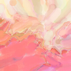 Handmade surreal abstract pattern watercolor. Modern artistic painting. 2d illustration. Texture backdrop painting mix. Creative wall art. Contemporary art.