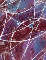 Expressive brushed painting on canvas. Abstract texture. 2d illustration. Wide brushstrokes. Modern digital art. Contemporary brush. Modern expression. Popular style pattern painted image.