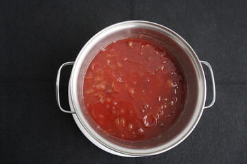 Rich in vitamins c yelly, made from fresh Camu-camu fruits. (Myrciaria dubia), Myrtaceae family