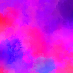 Wall art. Unique and creative illustration. Brush stroked painting. Abstract background of colorful brush strokes. Brushed vibrant wallpaper. Painted artistic creation.