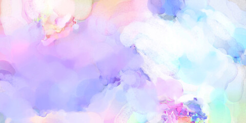 2d illustration. Artistic background image. Abstract painting on canvas. Contemporary art. Hand made painting. Colorful texture. Modern artwork. Painting with brushstrokes of watercolor on surface.